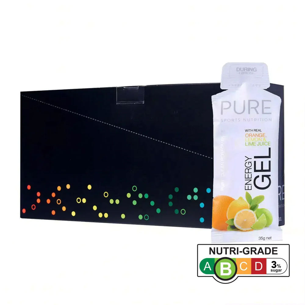 PURE Energy Gel 35g Orange Lemon Lime Box
