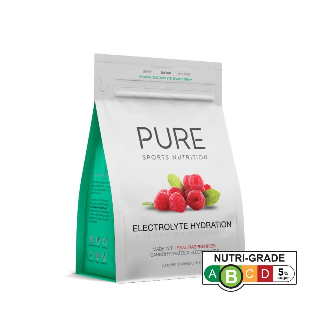 PURE Electrolyte Hydration 500g Pouch Raspberries