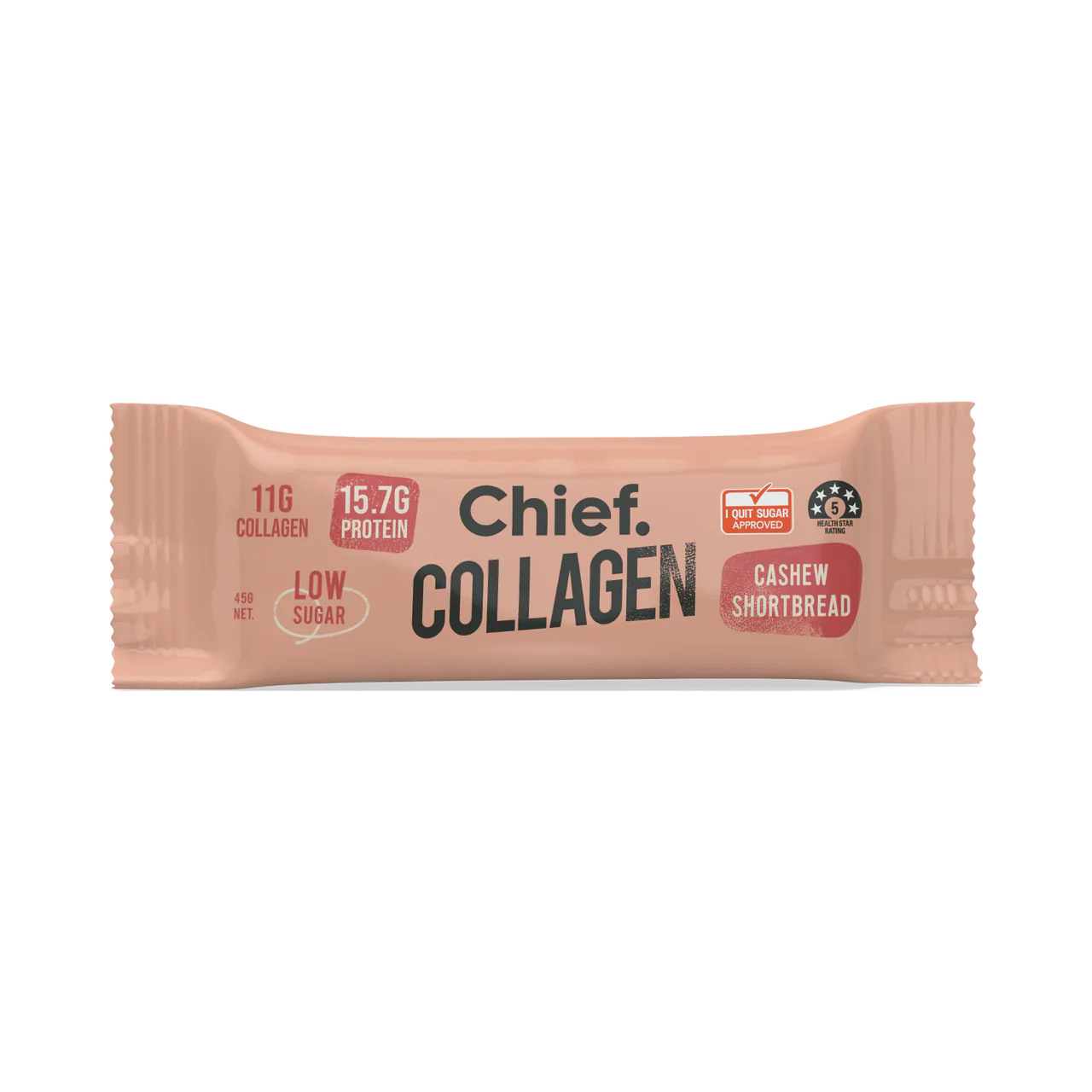 Chief Collagen Protein Cashew Shortbread Bar