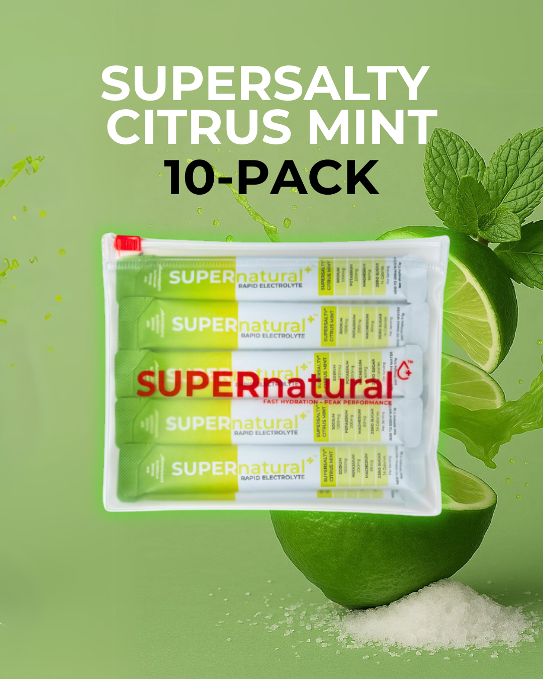 SUPERnatural+ Rapid Electrolytes - Citrus Mint