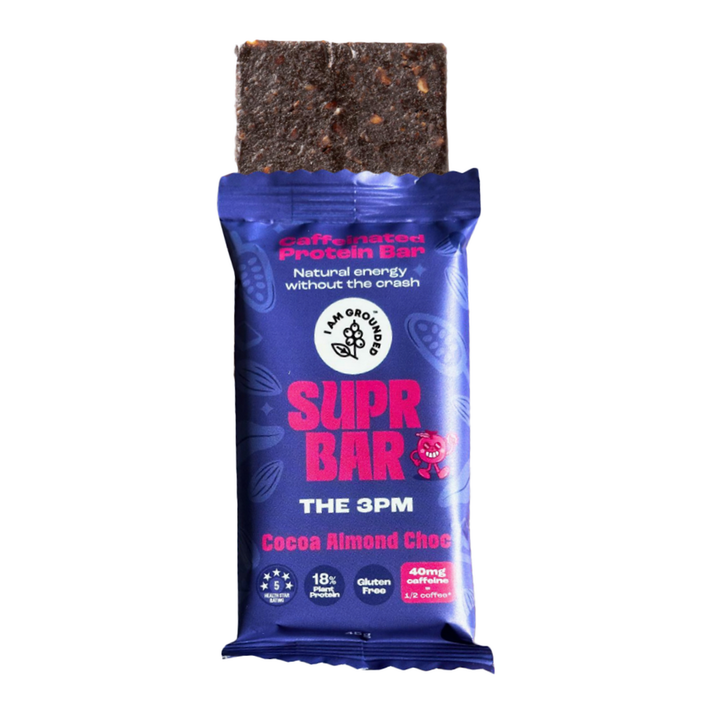 IAMGROUNDED Cocoa Almond Choc Soft Protein Bar
