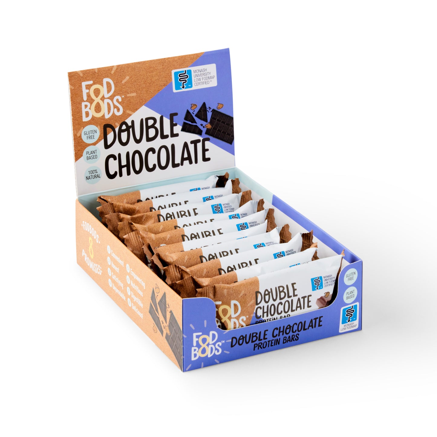 Fodbods Double Chocolate Protein Bars 50g