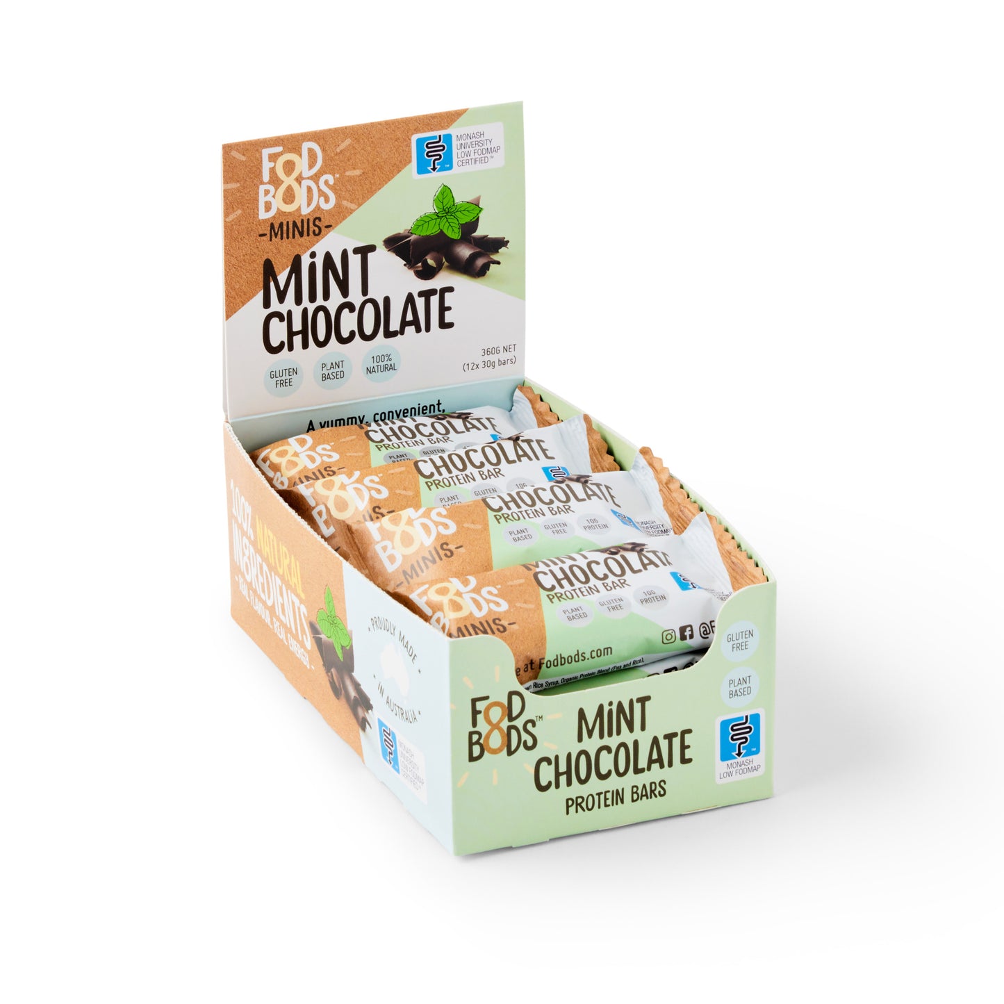 Fodbods Mint Chocolate Mini Protein Bars 30g