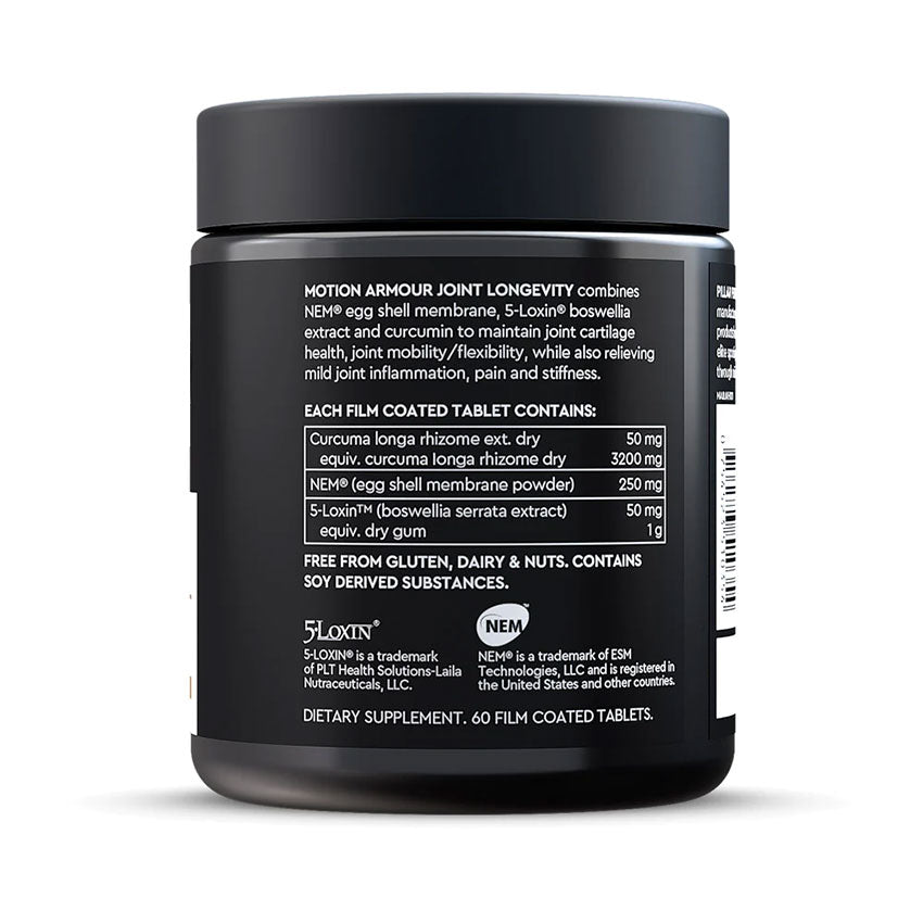 PILLAR Performance Motion Armour Joint Longevity Nutrition Information