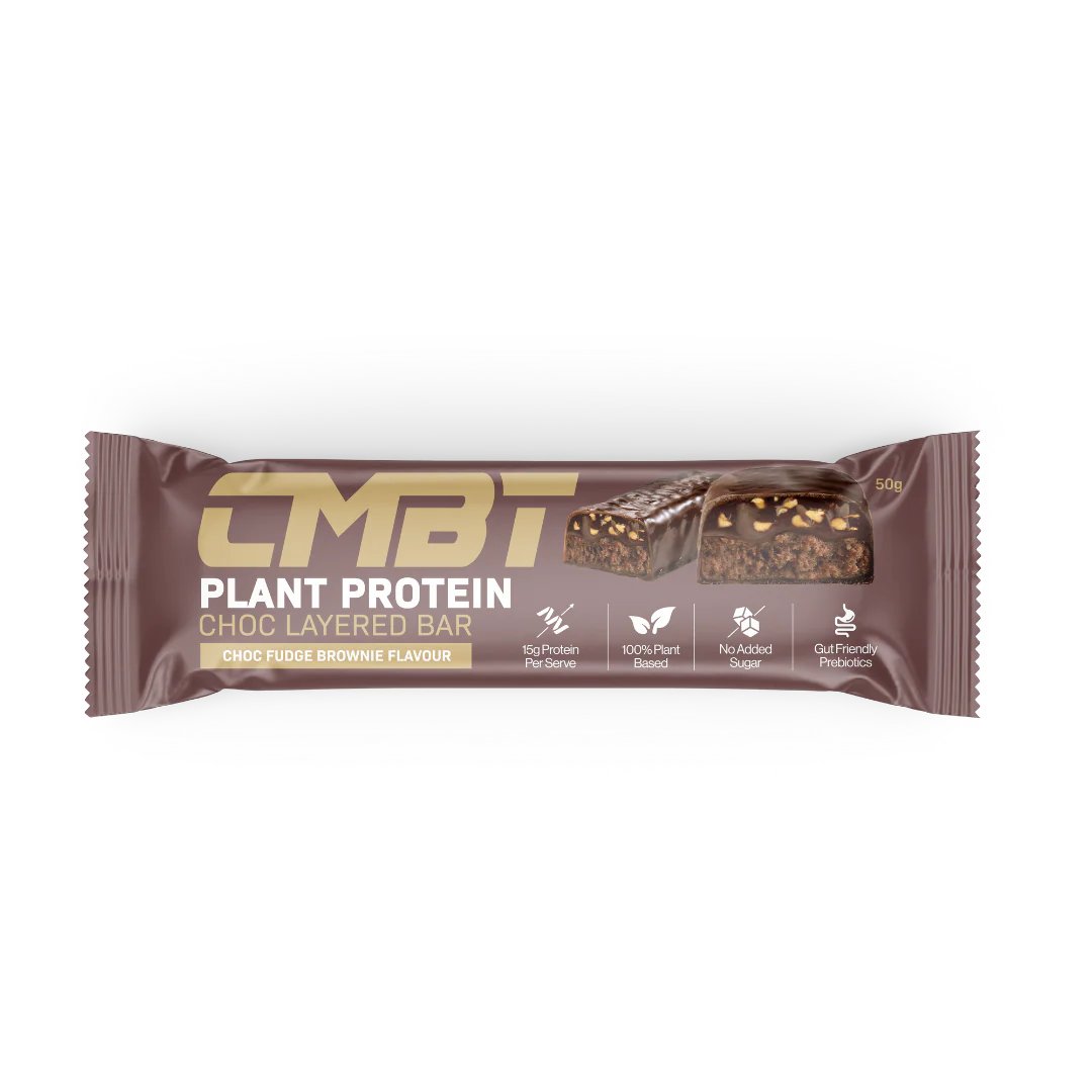 CMBT Plant Protein Choc Layered Bar - Choc Fudge Brownie