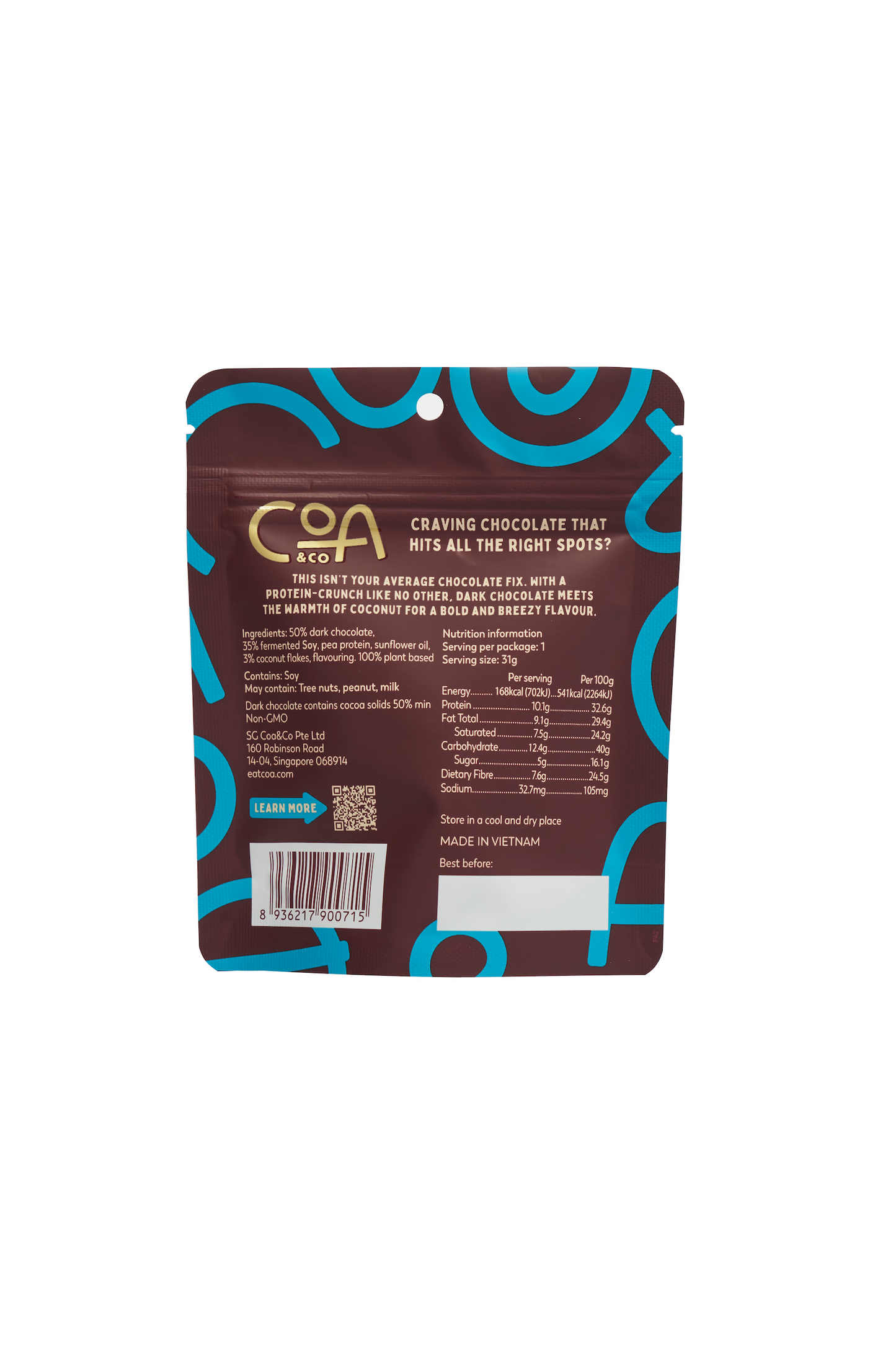 COA & CO Dark Chocolate & Coconut Clusters