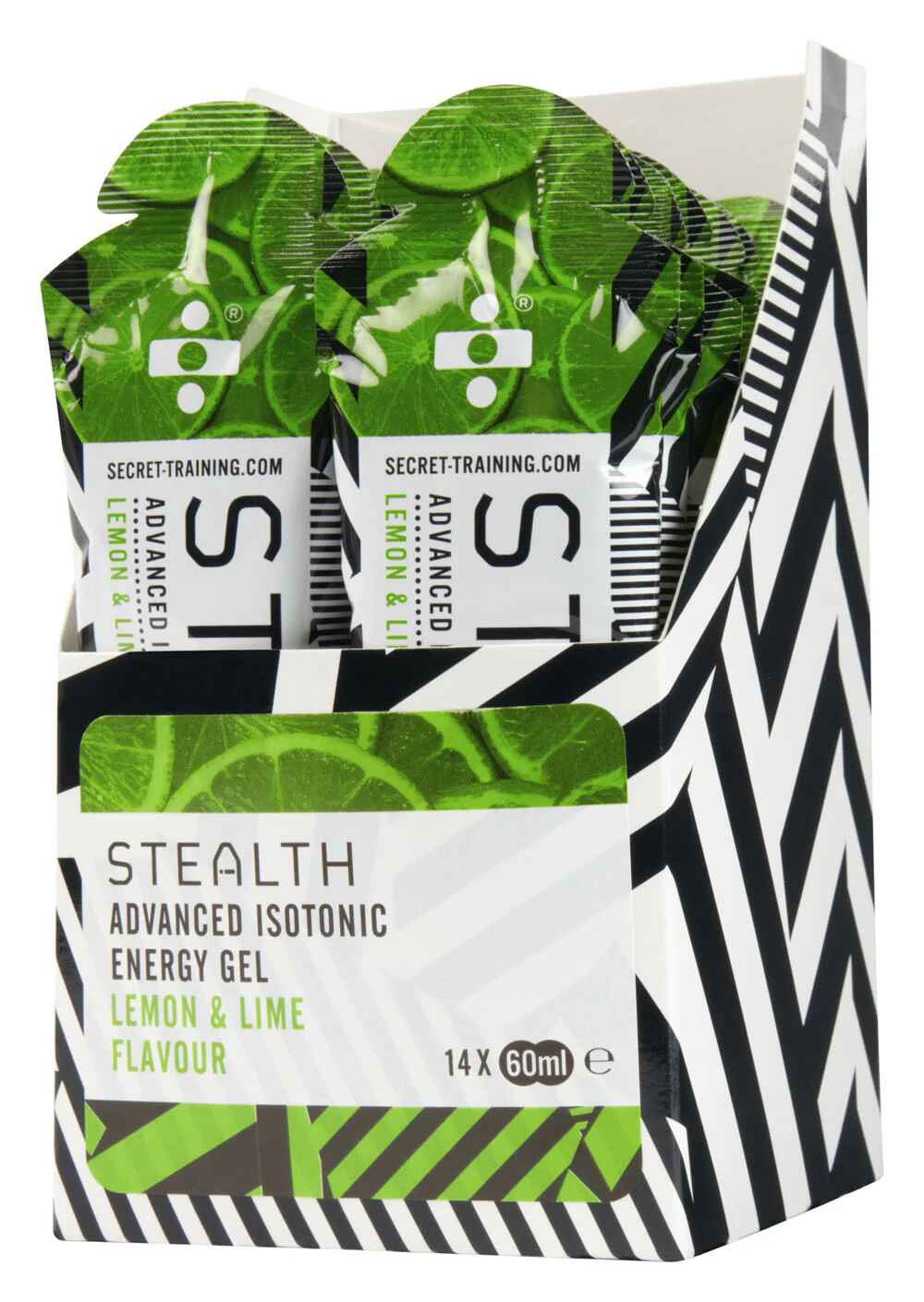 Stealth Advanced Isotonic Energy Gel 60g Lemon Lime box of 14
