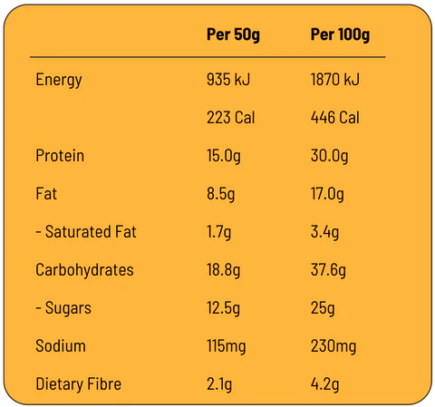 Fodbods Banana Peanut Protein Bars 50g