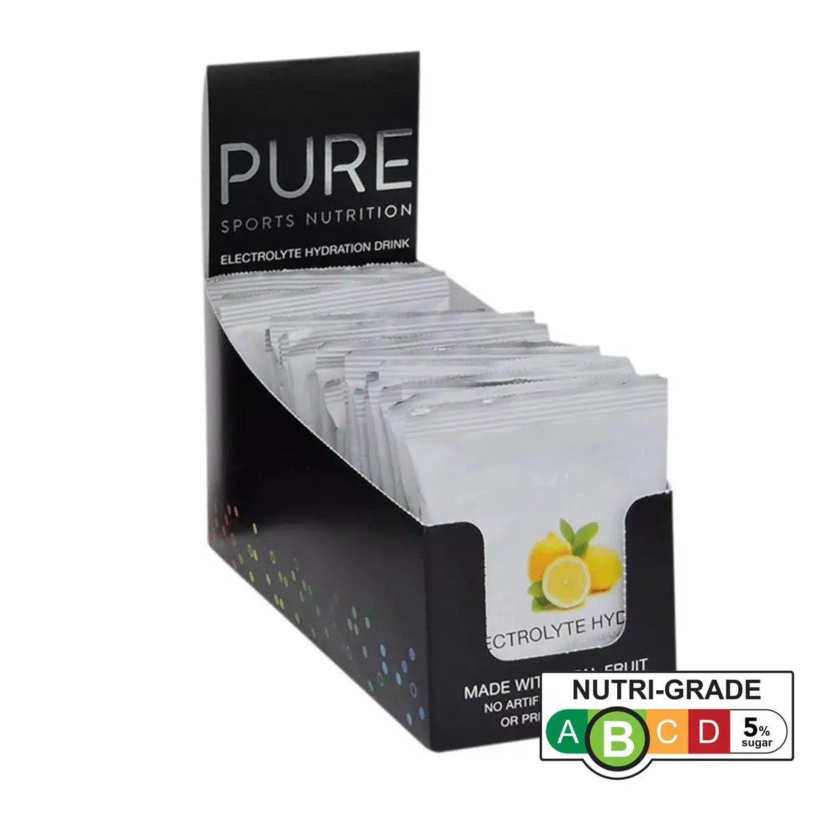 PURE Electrolyte Hydration 42g Single Sachet Lemon Box