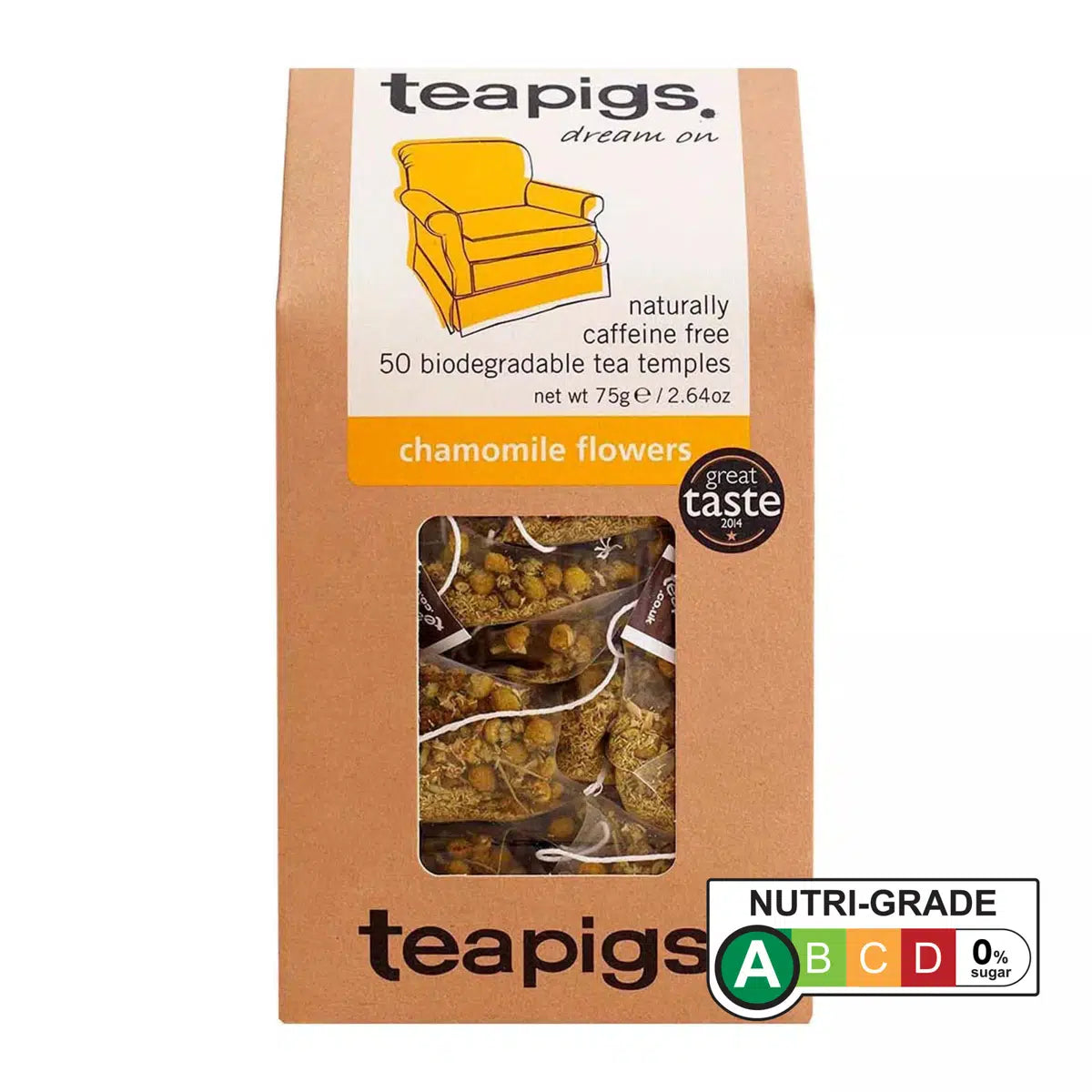 Teapigs Chamomile Flowers Tea 50 Temples