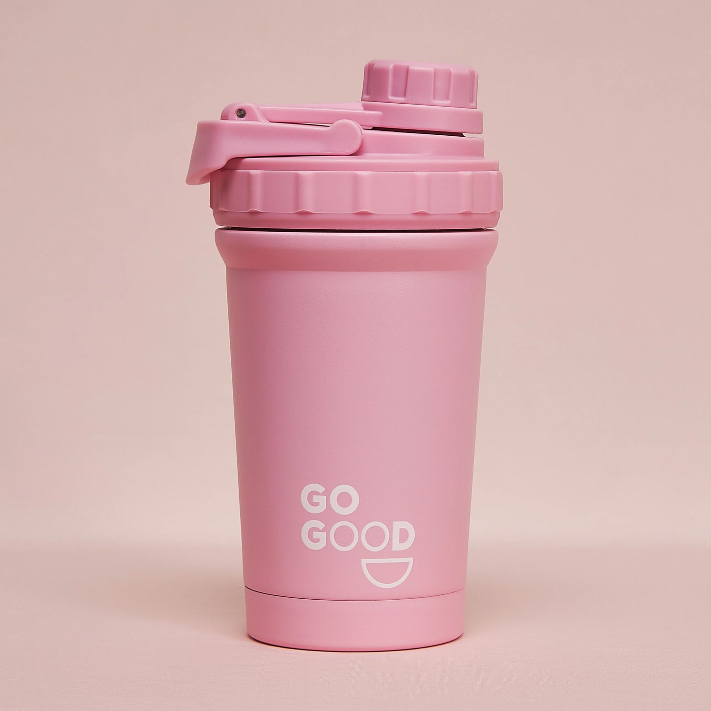 Go Good - 500ML Stainless Steel Protein Shaker Pink