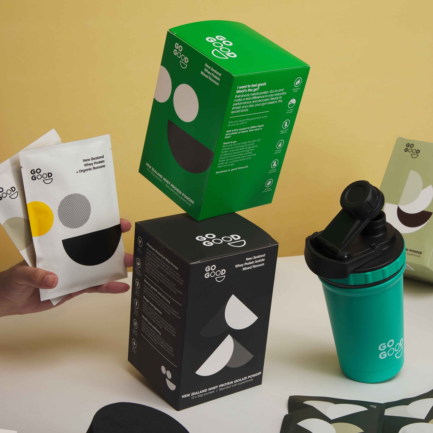 Go Good - 10 X Plant Protein Samples And Shaker Bundle