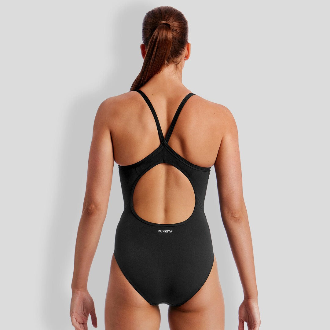 STILL BLACK  Ladies Diamond Back One Piece Funkita