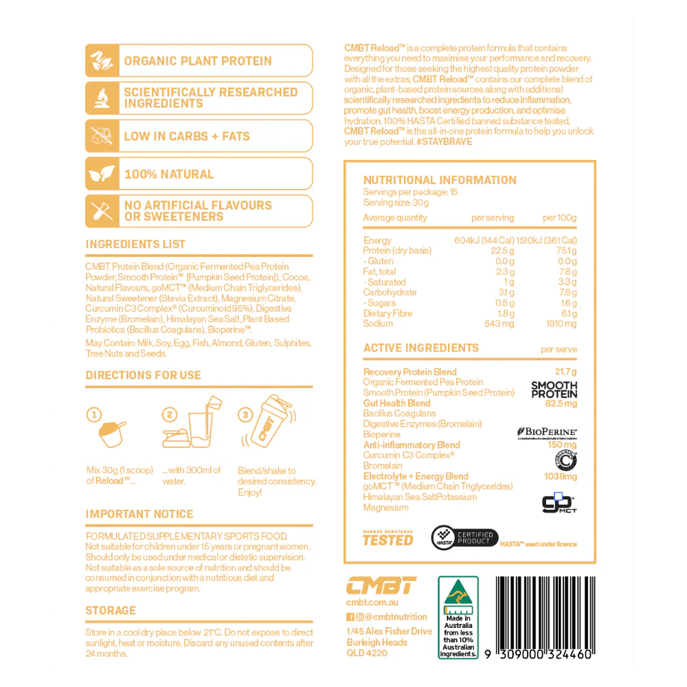 CMBT Reload Protein Pouch