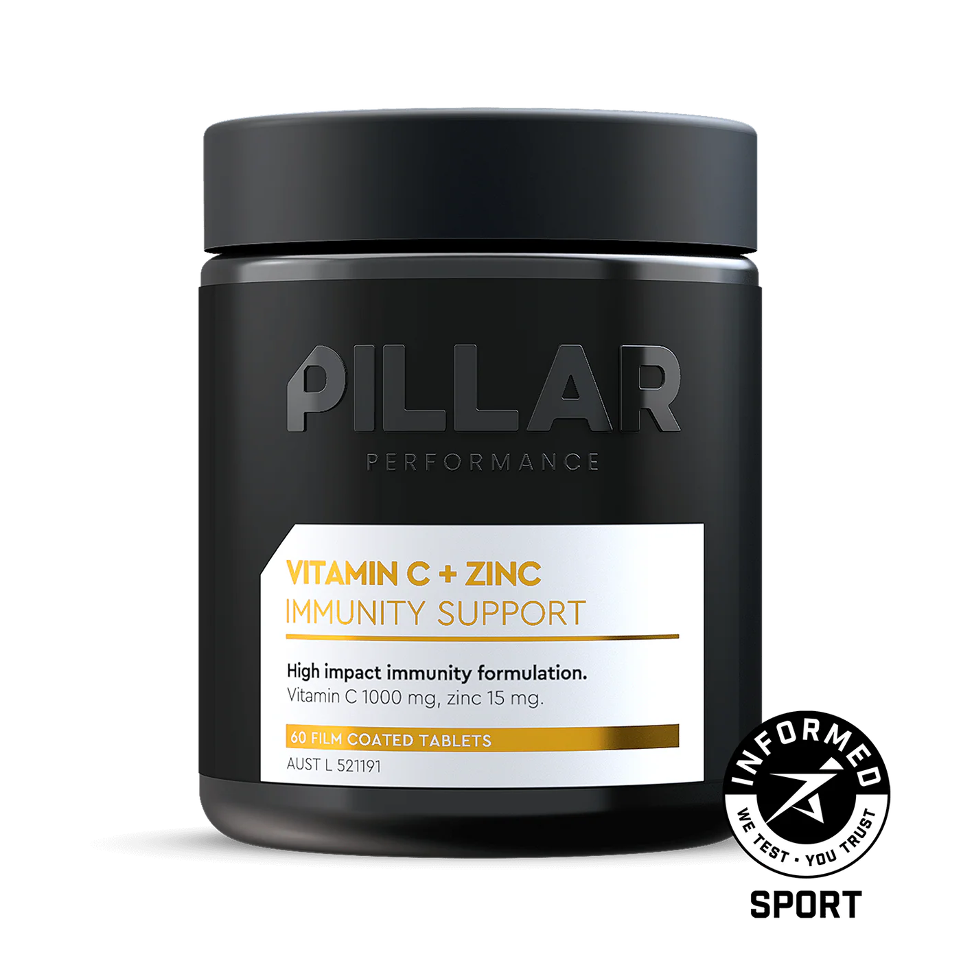 PILLAR Performance Vitamin C + Zinc