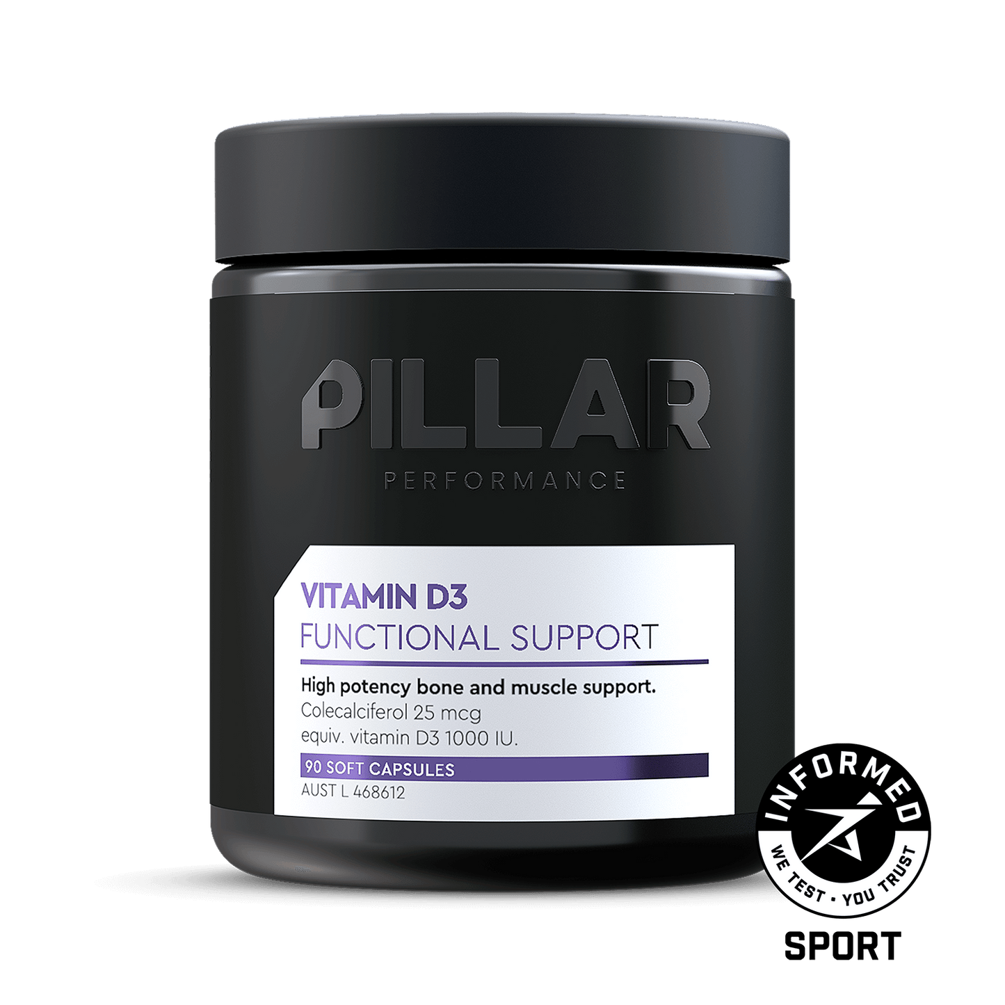 PILLAR performance Vitamin D3 Functional Support