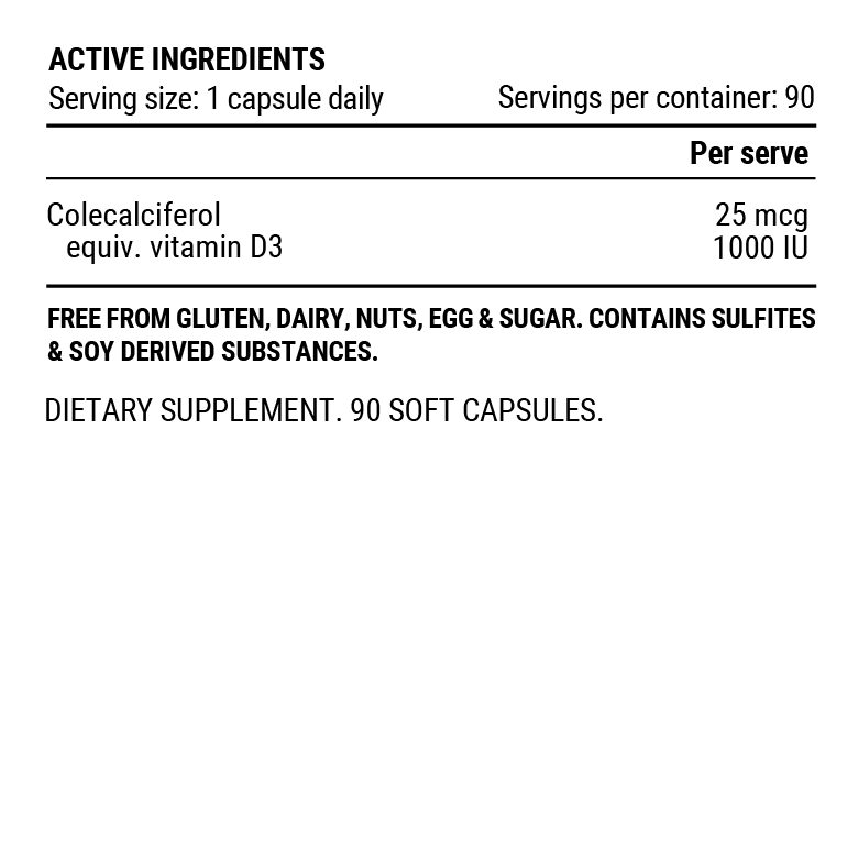 PILLAR performance Vitamin D3 Functional Support