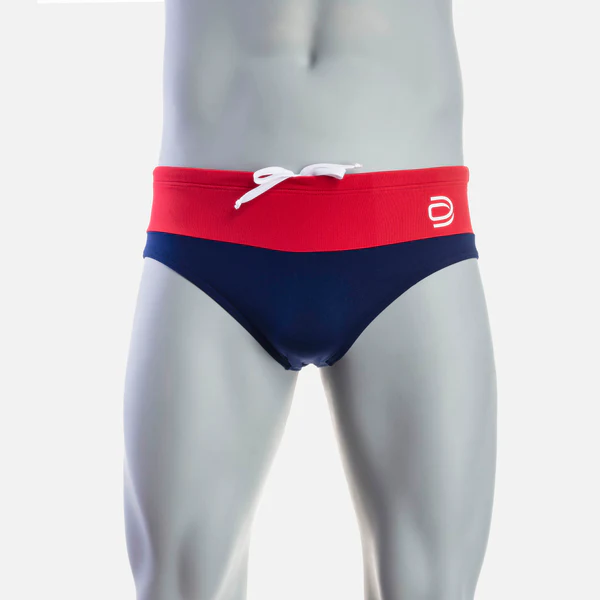 Deboer Rise 1.0 Swim Brief - Red &amp; Navy