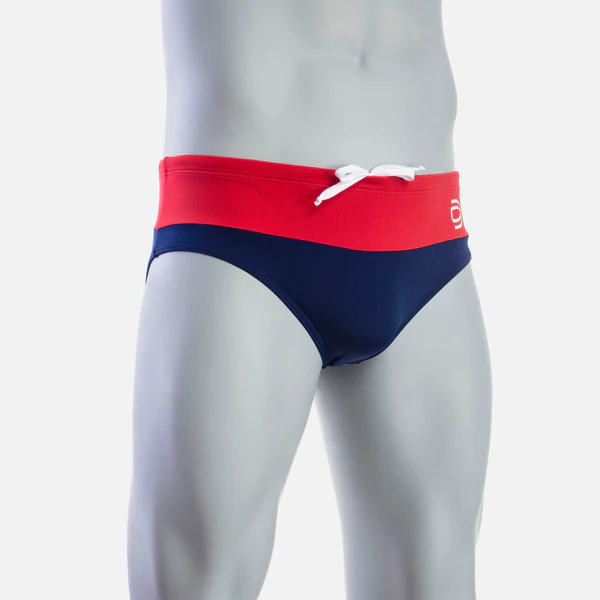 Deboer Rise 1.0 Swim Brief - Red &amp; Navy
