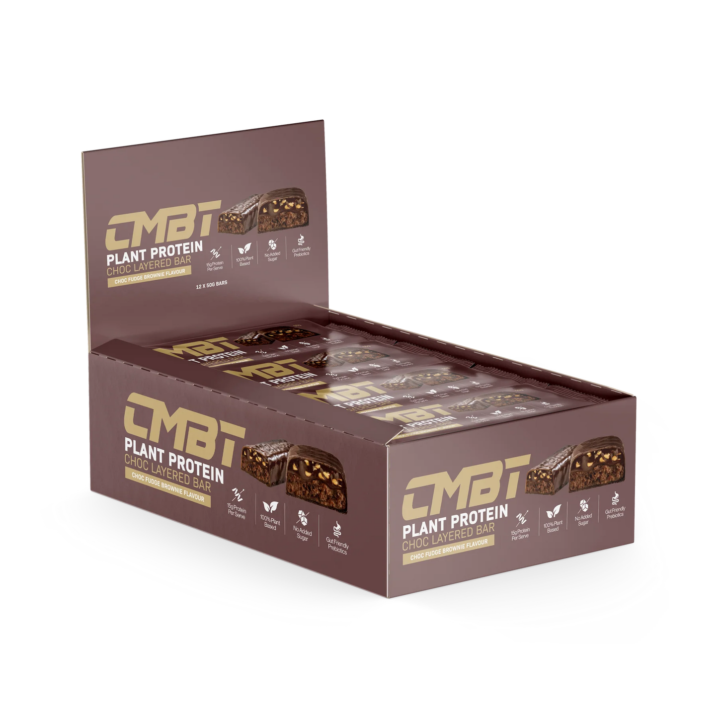 CMBT Plant Protein Choc Layered Bar - Choc Fudge Brownie