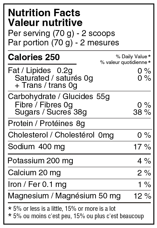 Naak Energy Drink Mix Neutral 720g Bag