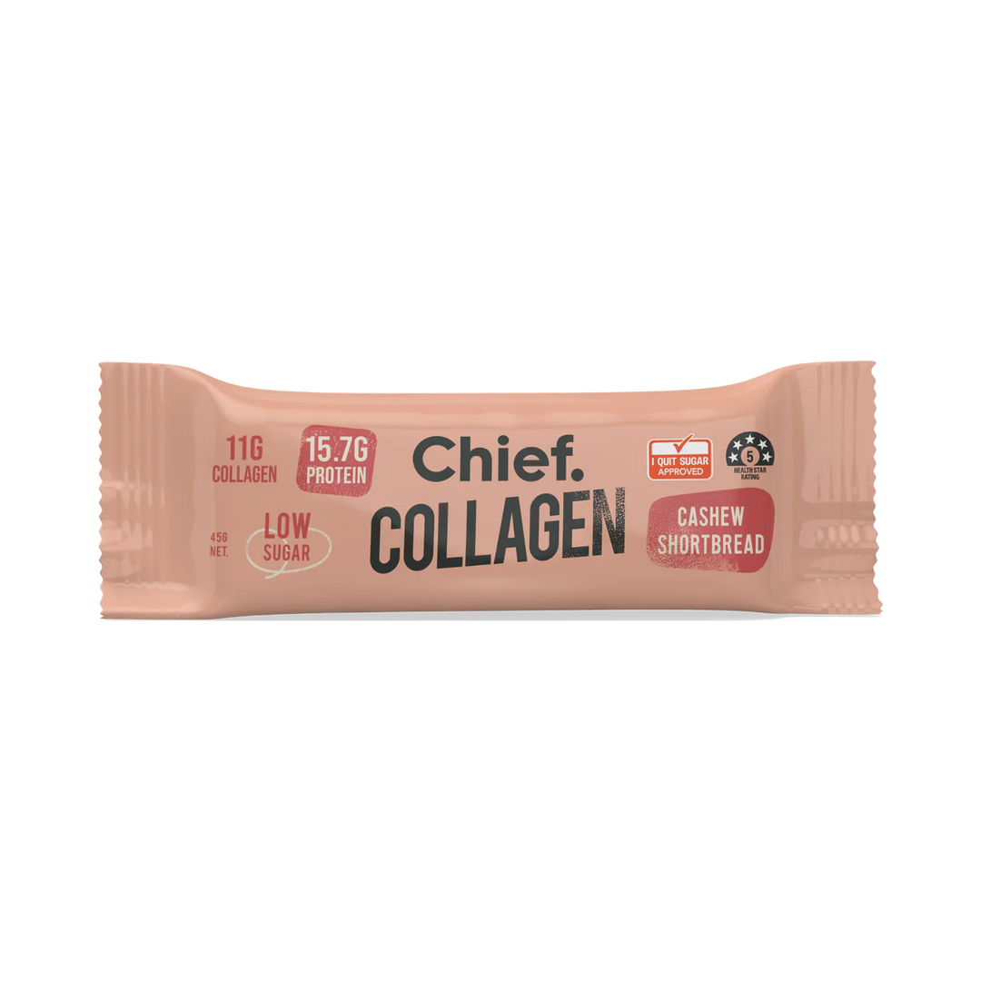 Chief Collagen Protein Cashew Shortbread Bar