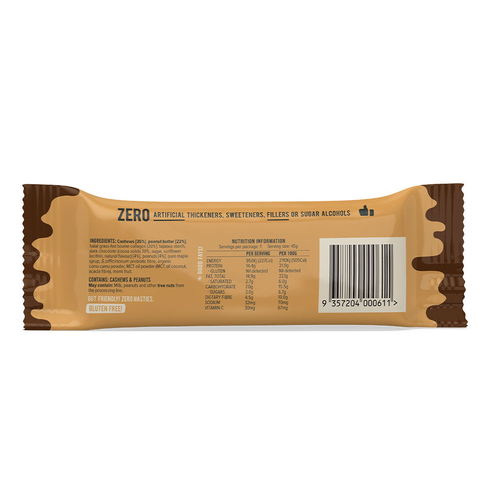 Chief Collagen Protein Bar Choc Peanut Butter Nutrition 