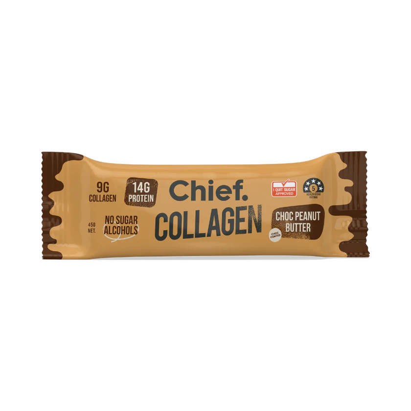 Chief Collagen Protein Choc Peanut Butter Bar 