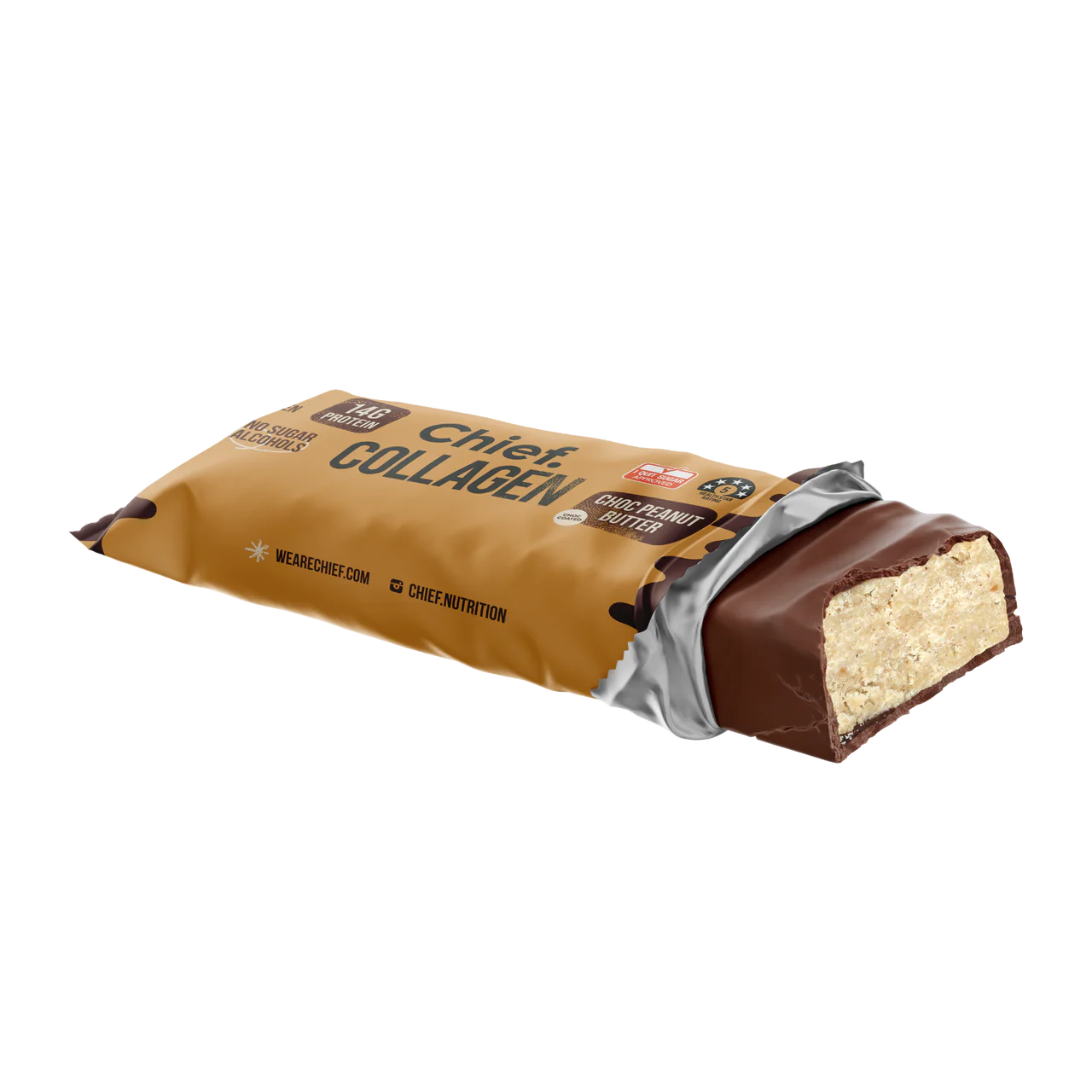 Chief Collagen Protein Choc Peanut Butter Bar 