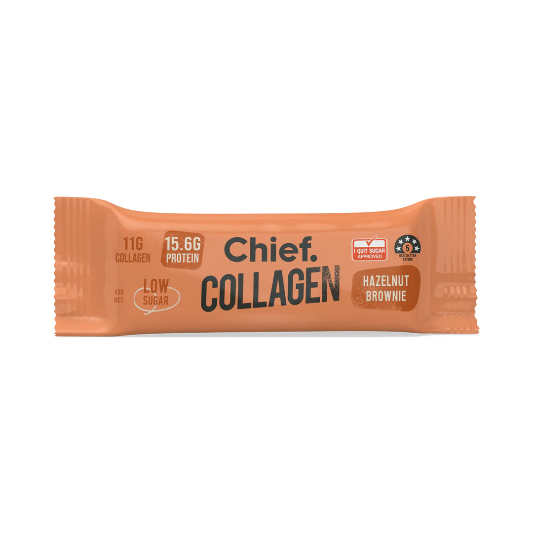 Chief Collagen Protein Hazelnut Brownie Bar