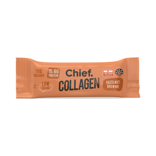 Chief Collagen Protein Hazelnut Brownie Bar