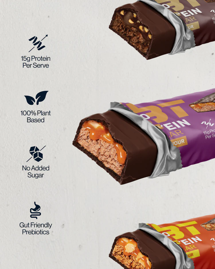 CMBT Plant Protein Choc Layered Bar Informative 