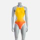 Deboer Women's Flow Swim Suit - Orange & Saffron