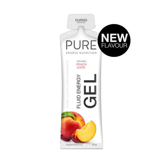 PURE Fluid Energy Gels 50g Peach Juice 