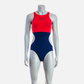 Deboer Women's Flow Swim Suit - Red & Navy