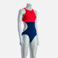 Deboer Women's Flow Swim Suit - Red & Navy