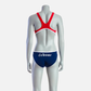Deboer Women's Flow Swim Suit - Red & Navy