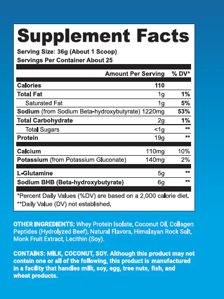 SFuels Revival French Vanilla Nutrition Information