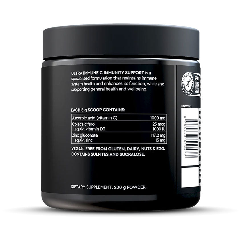 PILLAR Performance Ultra Immune C Immunity Support Nutritional Information 