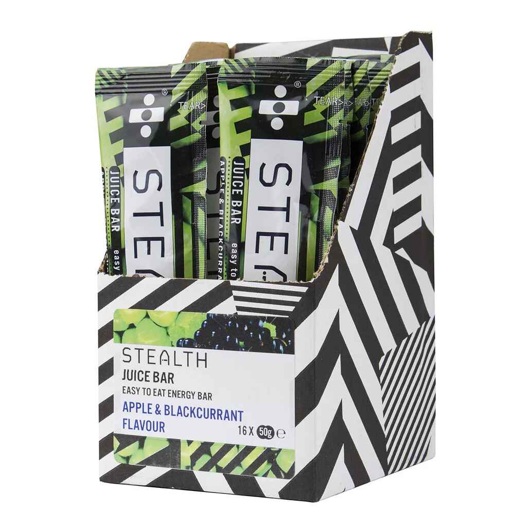 Stealth Energy Juice Bar Gel 50g Apple Blackcurrant Box 