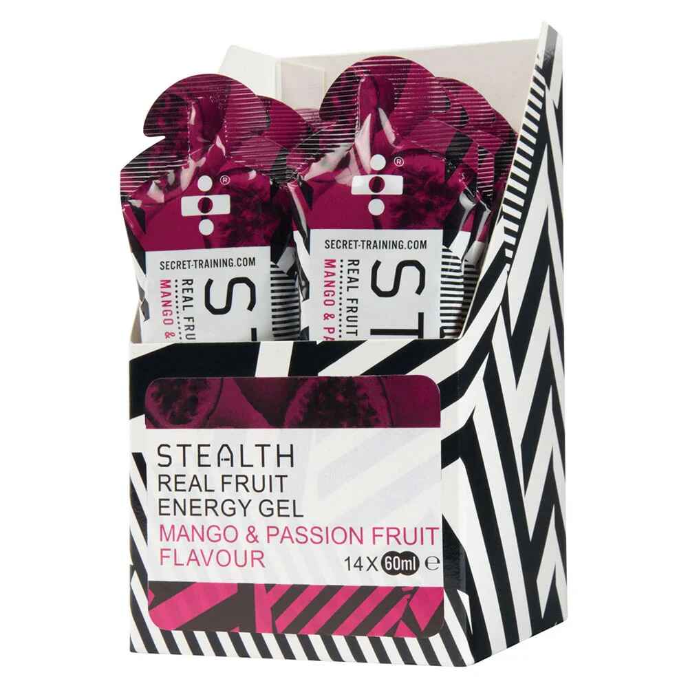 Stealth Real Fruit Energy Gel 60g Mango Passion Fruit Box of 14 