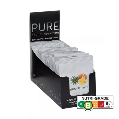 PURE Electrolyte Hydration 42g Single Sachet Pineapple Box 