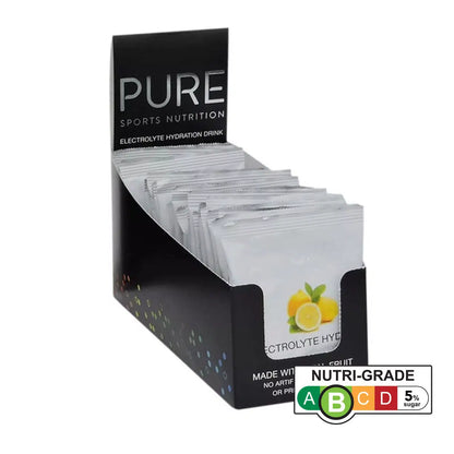 PURE Electrolyte Hydration 42g Single Sachet Lemon Box 