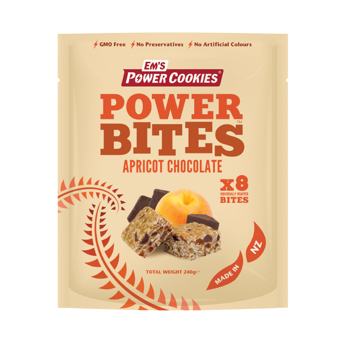 EM's Power Bites Apricot Chocolate 