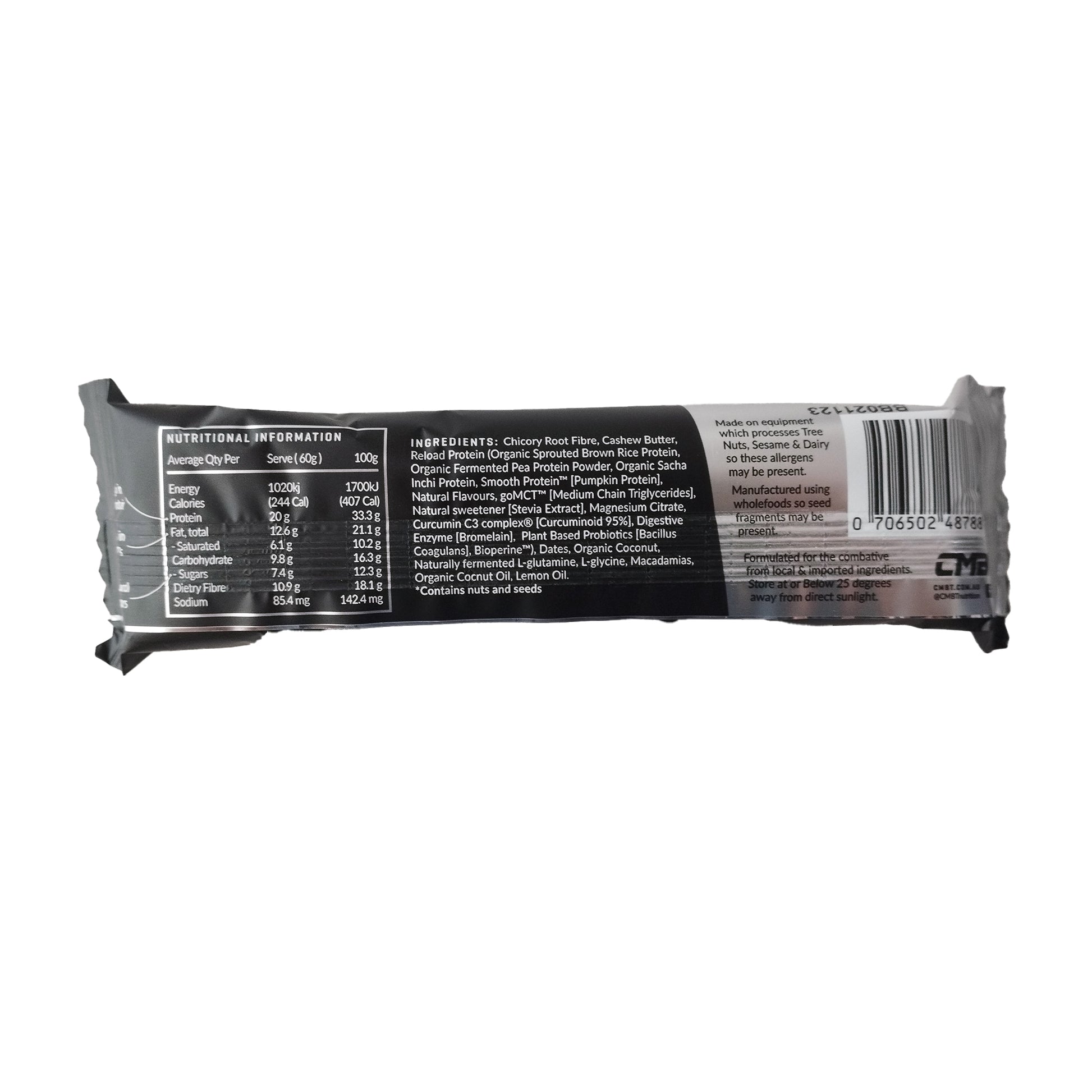 CMBT Reload Protein Bars Lemon Macadamia