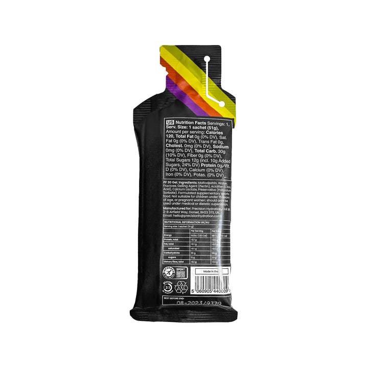Precision Fuel &amp; Hydration PF30 Gel Back 