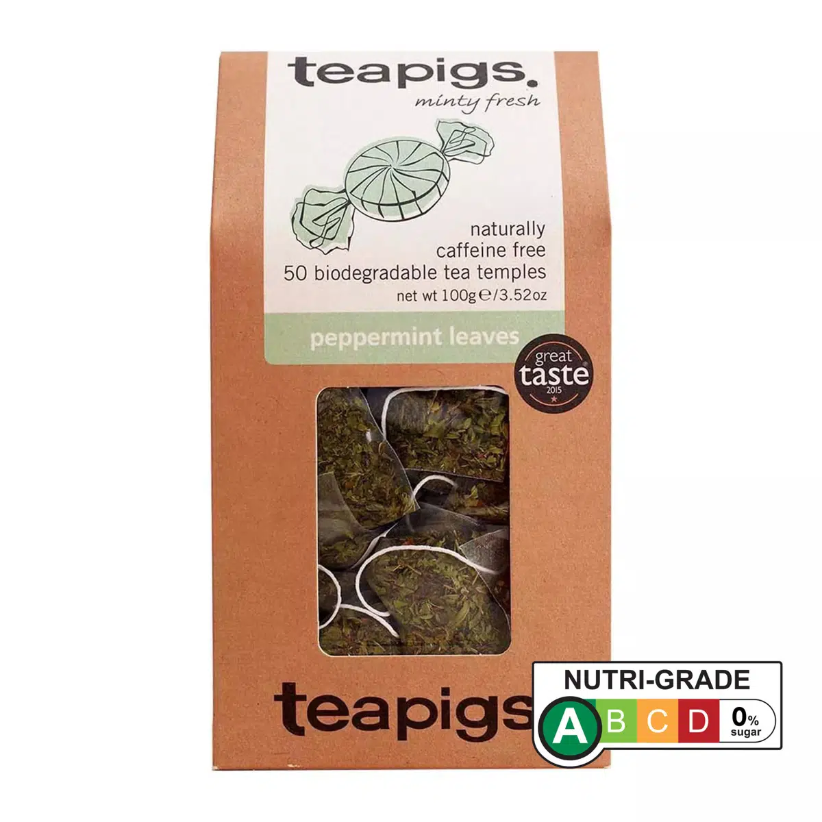 Teapigs Peppermint Leaves Tea 50 Temples